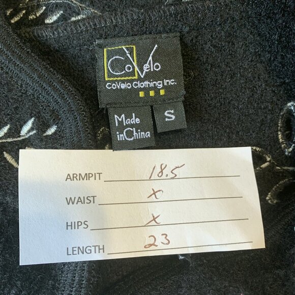 CoVelo Laser Cut Leaf Felted Boiled Wool Jacket Blazer Size Small Quiet Luxury - Picture 4 of 7